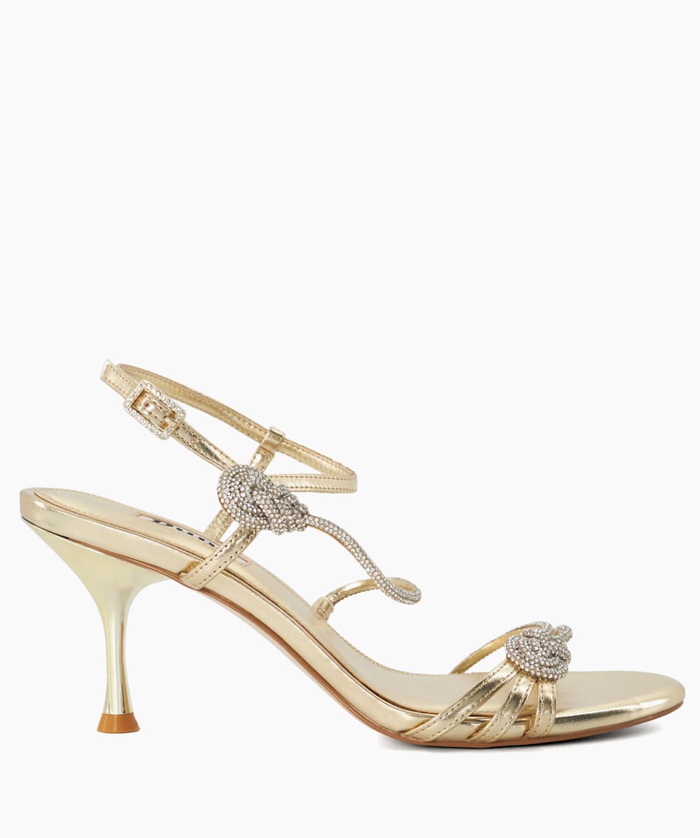 Metallic gold sandals heels outlet