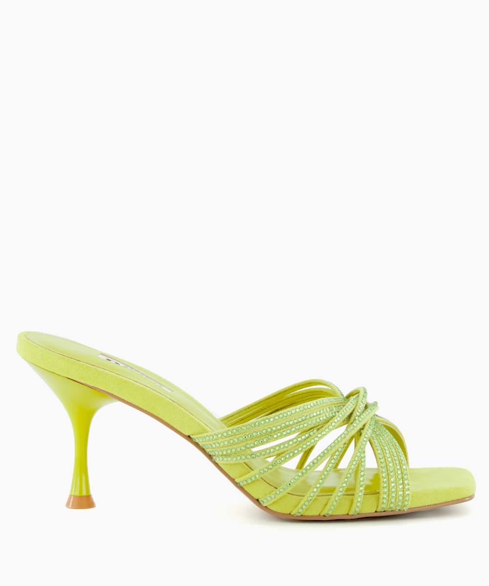 Lime store heeled sandals
