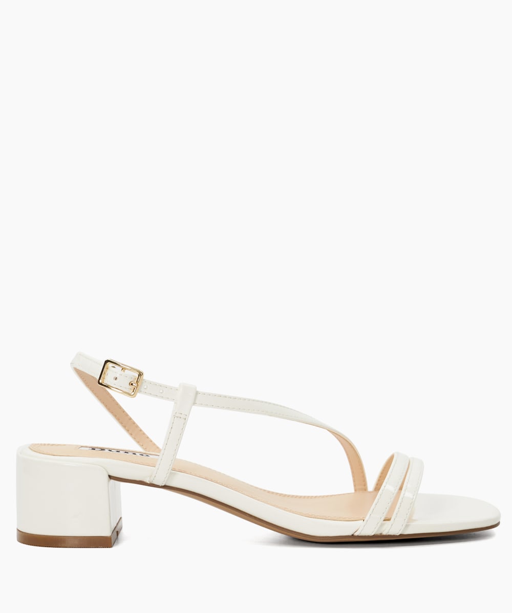 Cheap white heeled sandals shop