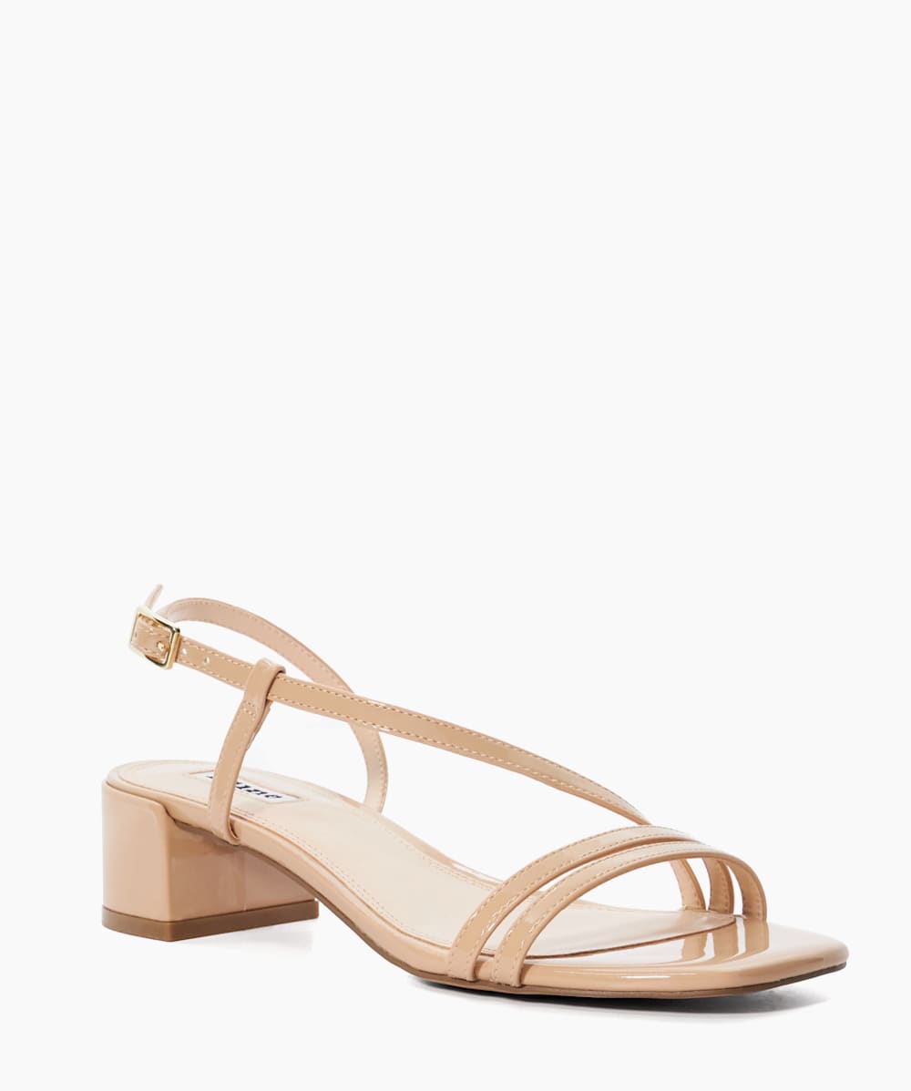 Maryanna Blush Block Heeled Sandals Dune London