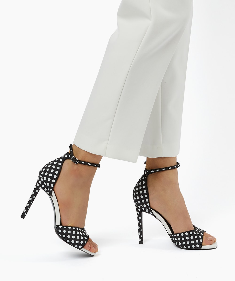 Polka dot block heels online