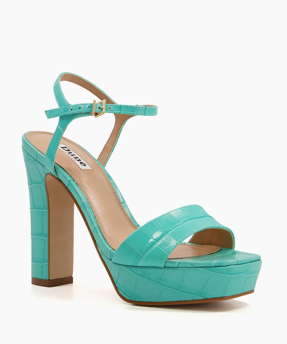 Mint green platform heels deals