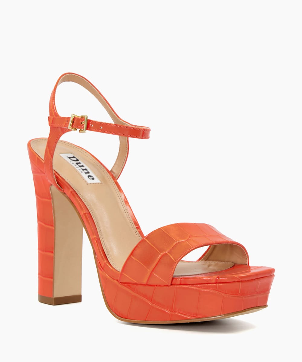 Orange new arrivals platform sandals