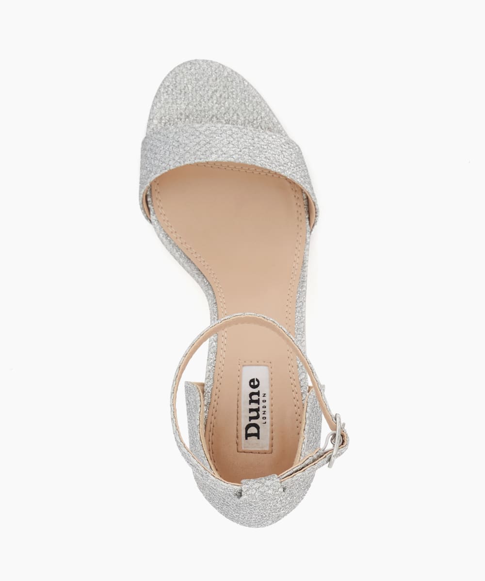 Dune silver cheap sandals sale