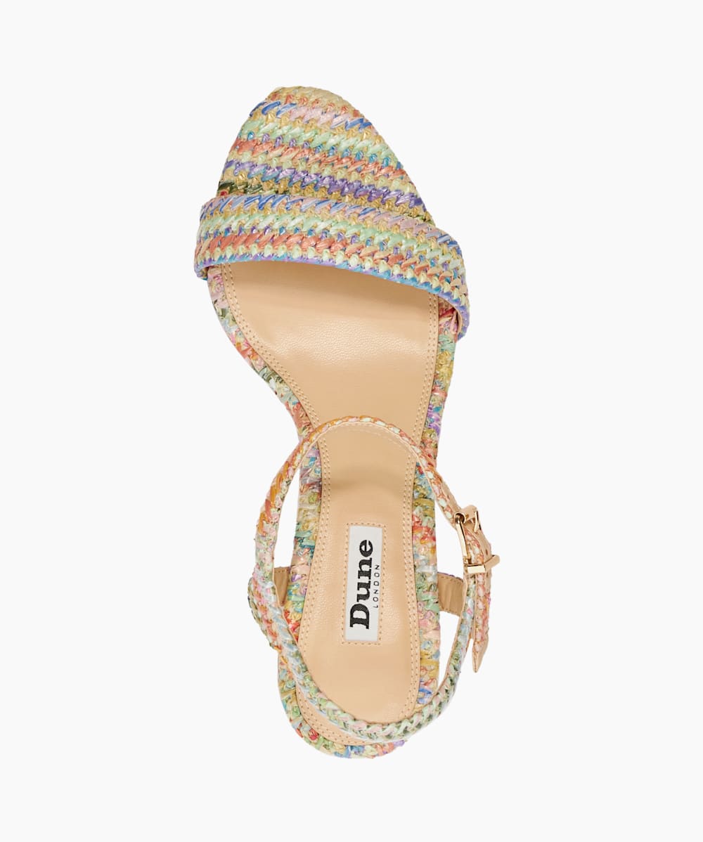 Rainbow block sandals online
