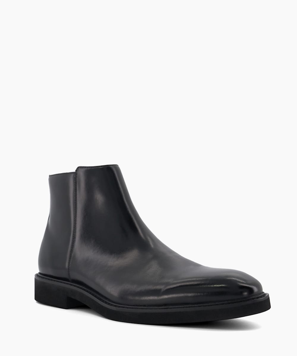 Mens smart black boots deals