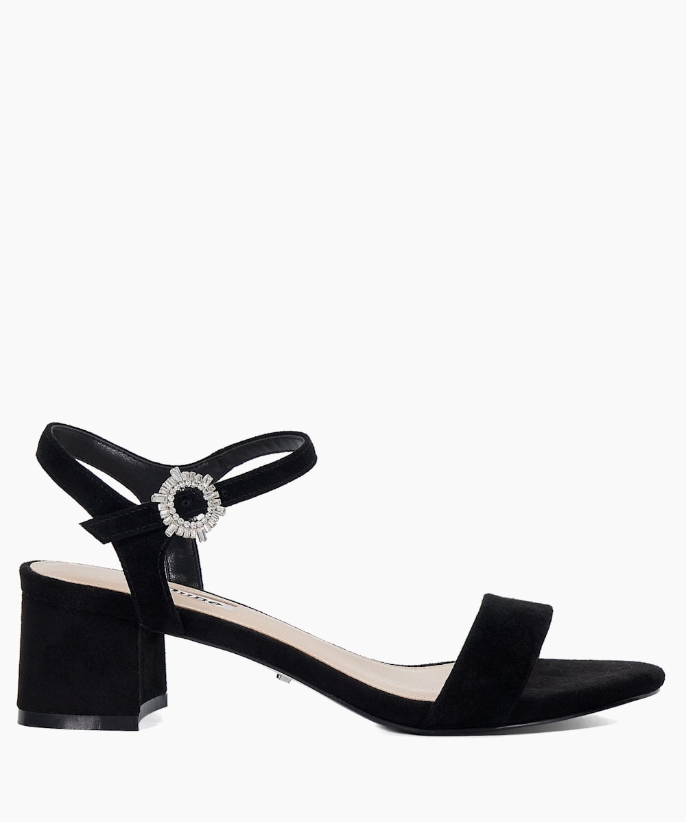 Black colour heel sandals shop
