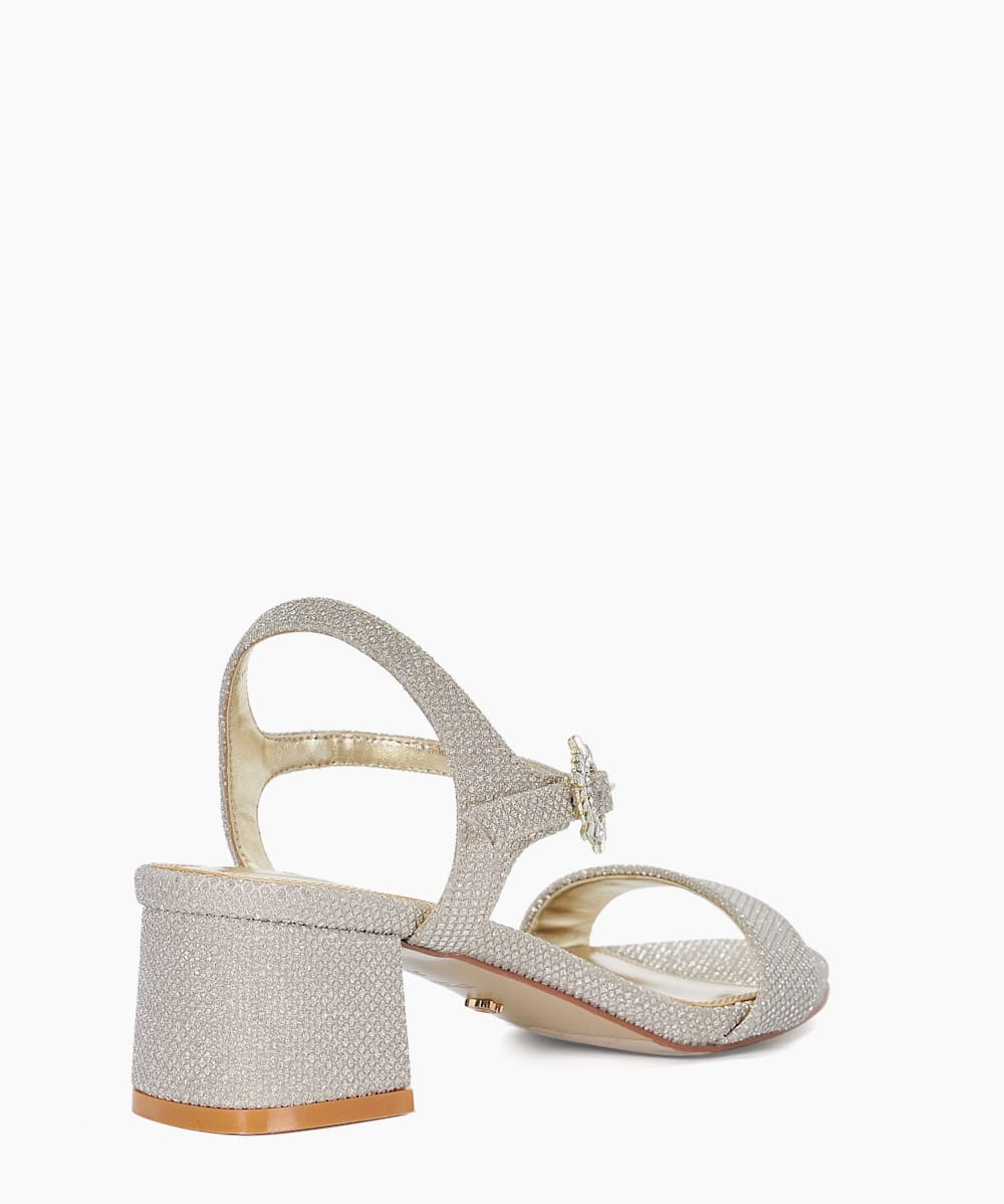 Block heel embellished sandals shop