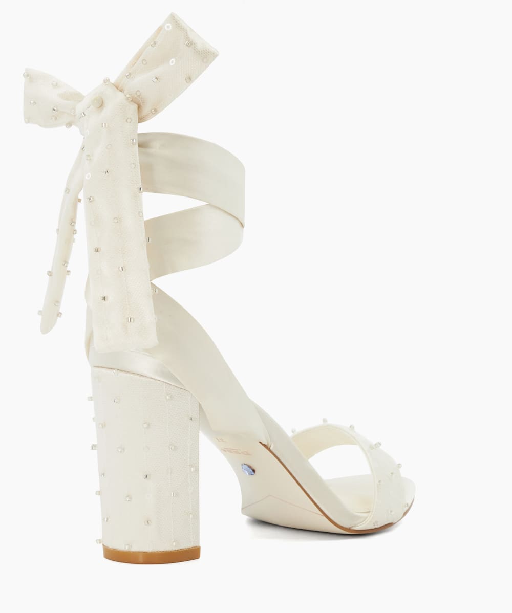 Ribbon block heels on sale