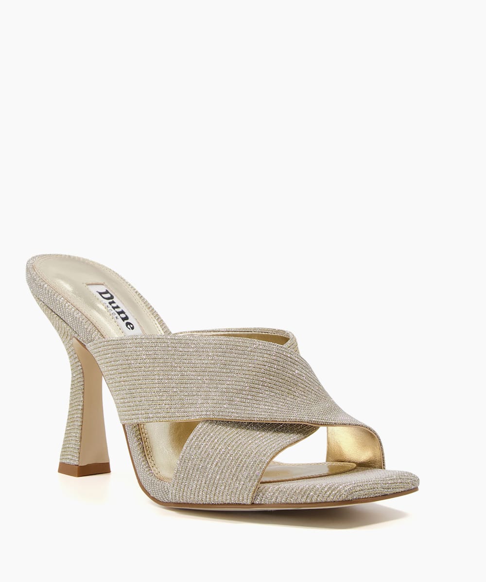 Cross strap mules hotsell