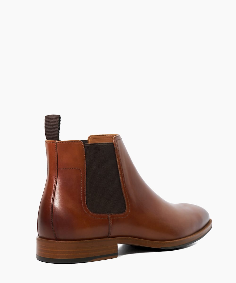 Melvinn Tan Leather Chelsea Boots Dune London