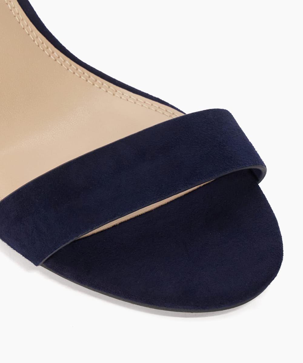 Navy low heel sandals online