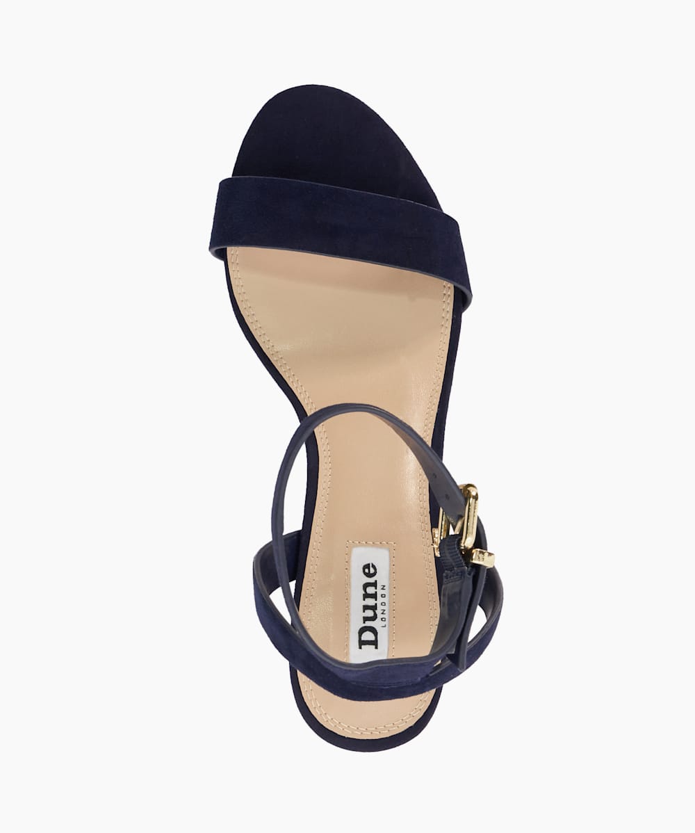 Dune navy blue sandals 2025