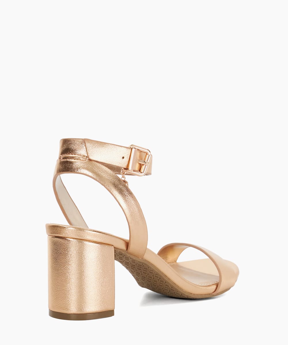 Rose gold mid heel sandals uk hotsell