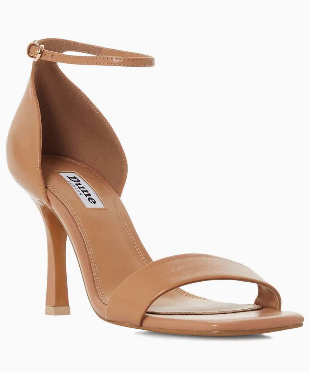 Camel high clearance heel sandals