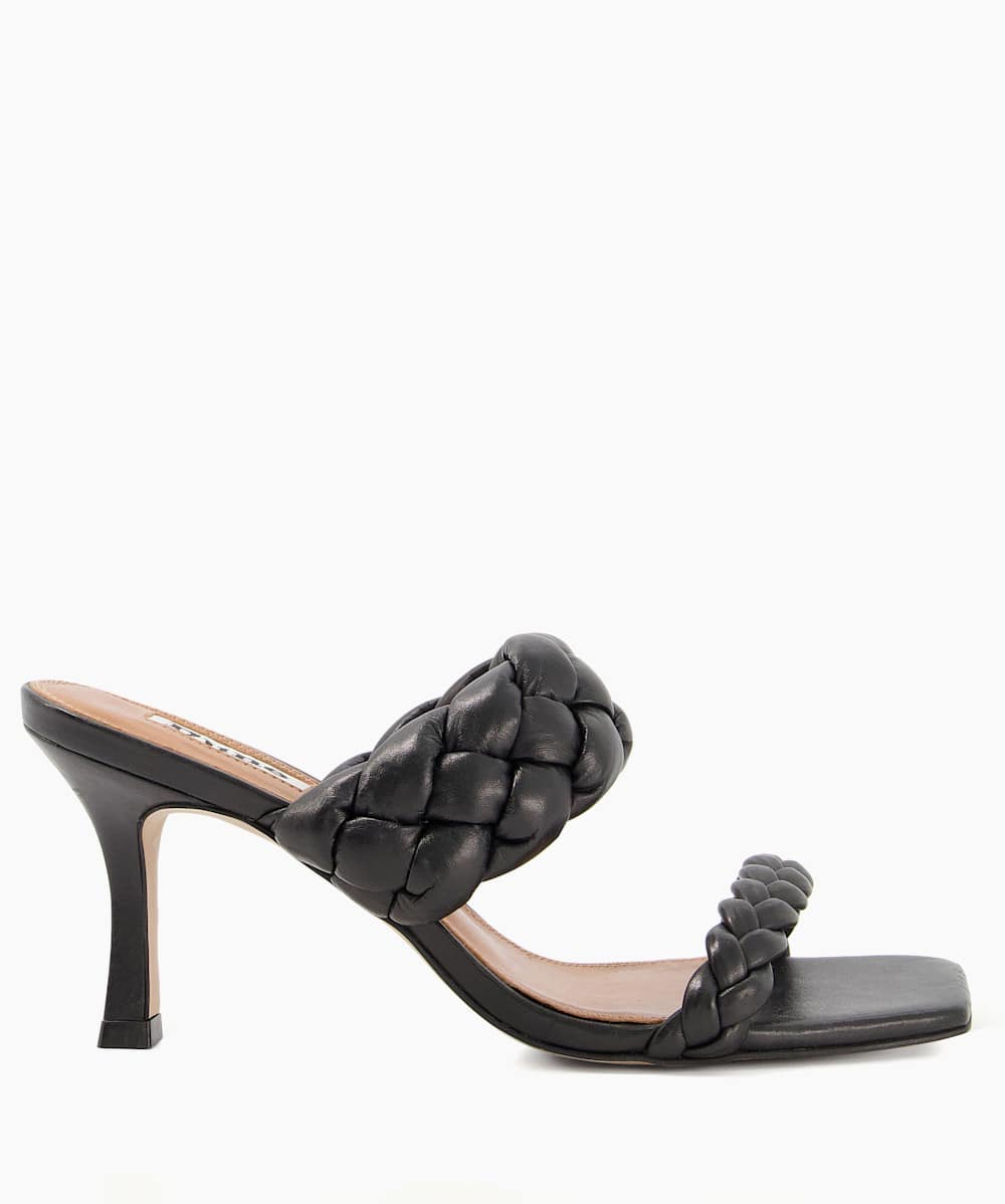Dune black mules discount
