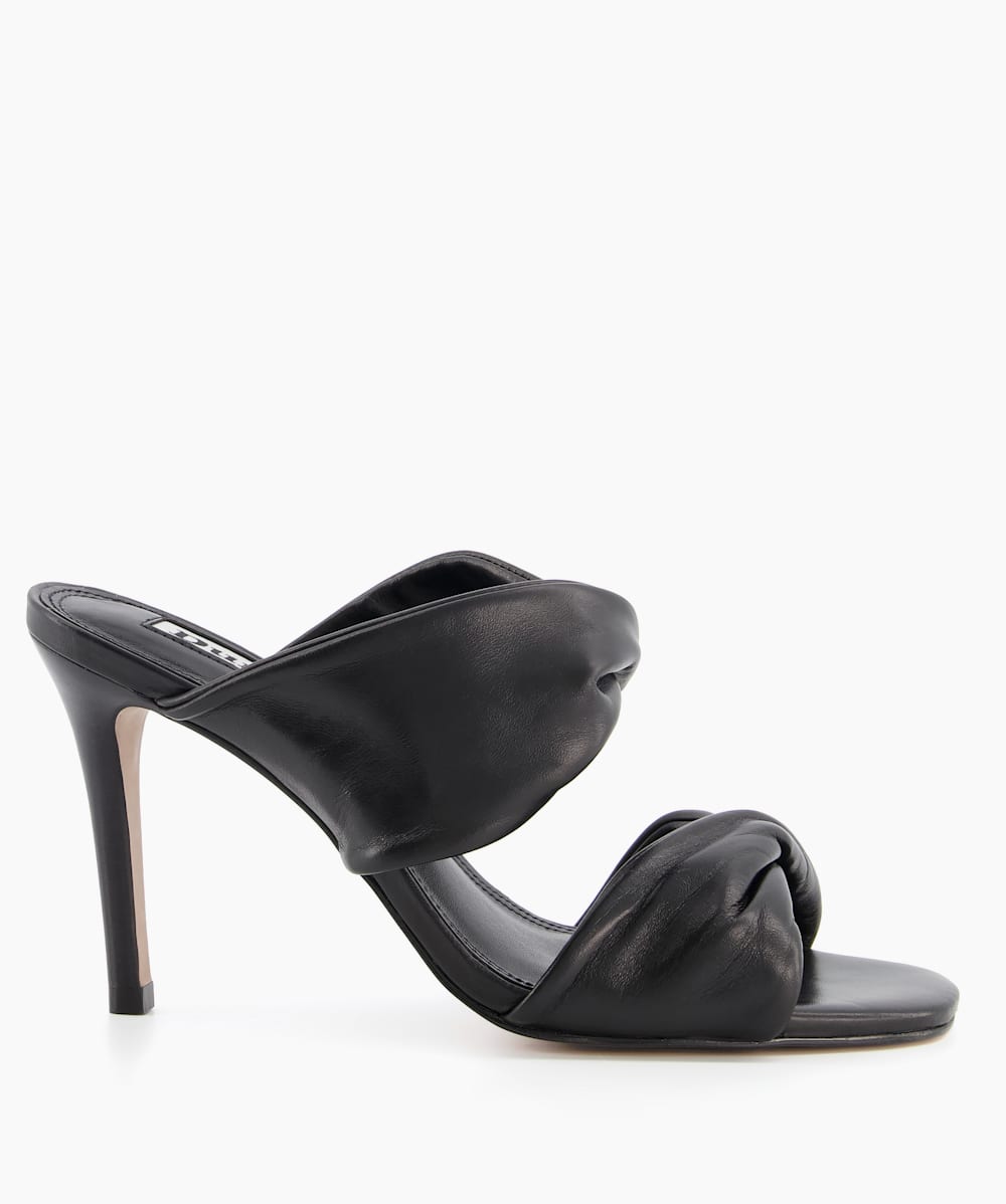 Black mule sandals hot sale