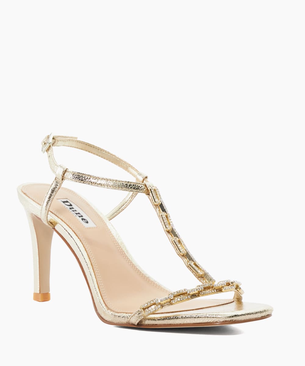 Dune gold high heels deals