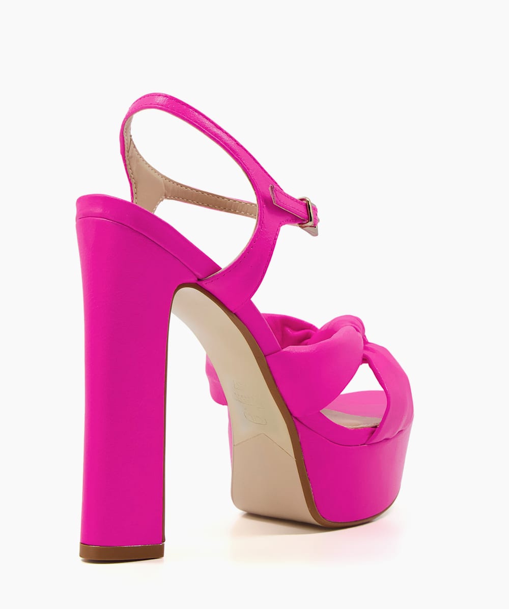 Pink platform high sales heels