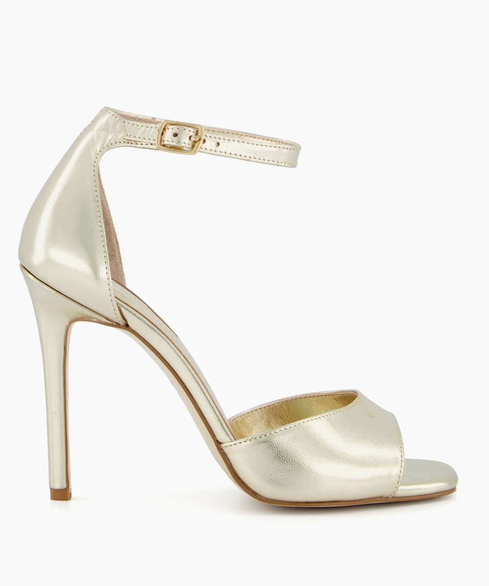 Gold 3 strap heels 2025