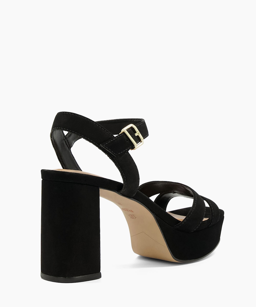 Suede platform cheap sandals