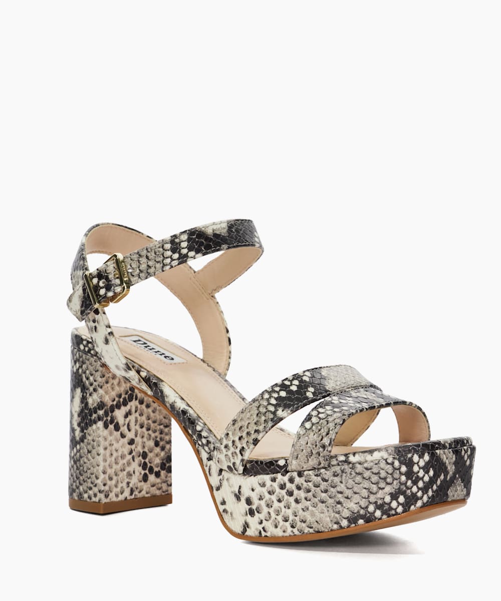 Snake print 2025 platform sandals