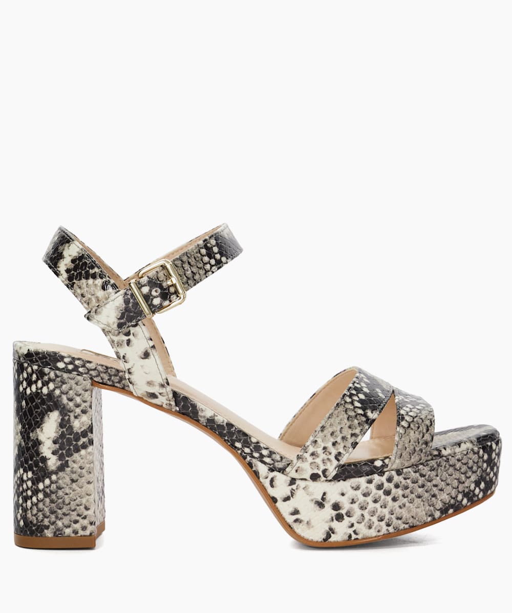 Snake print deals platform sandals