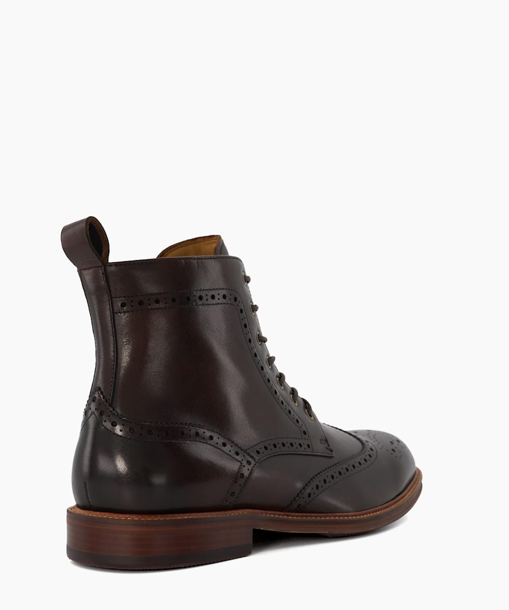 Mens designer brogue boots clearance