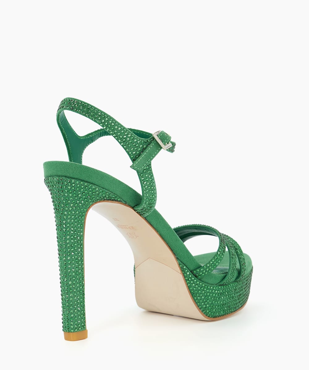 Womens green heels cheap