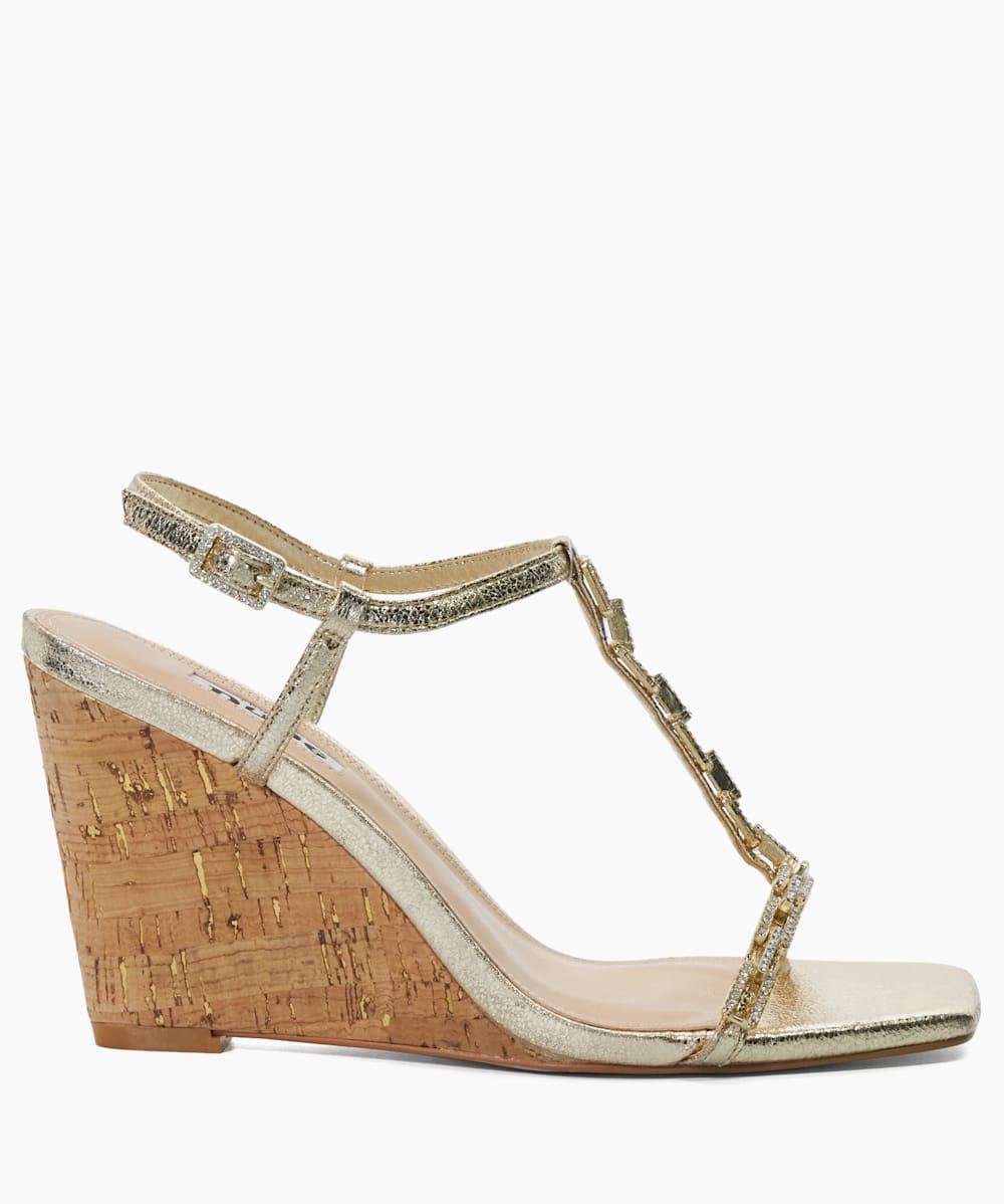 Gold embellished heeled sandals cheap