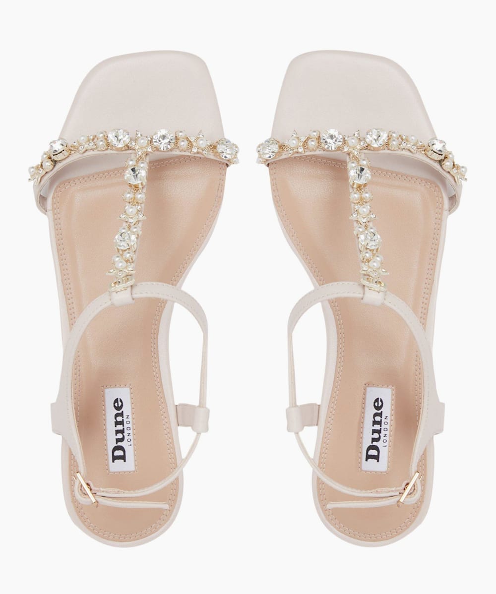 Dune embellished best sale sandals