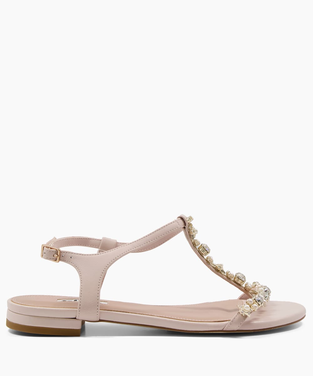 Dune flat sparkly sandals best sale