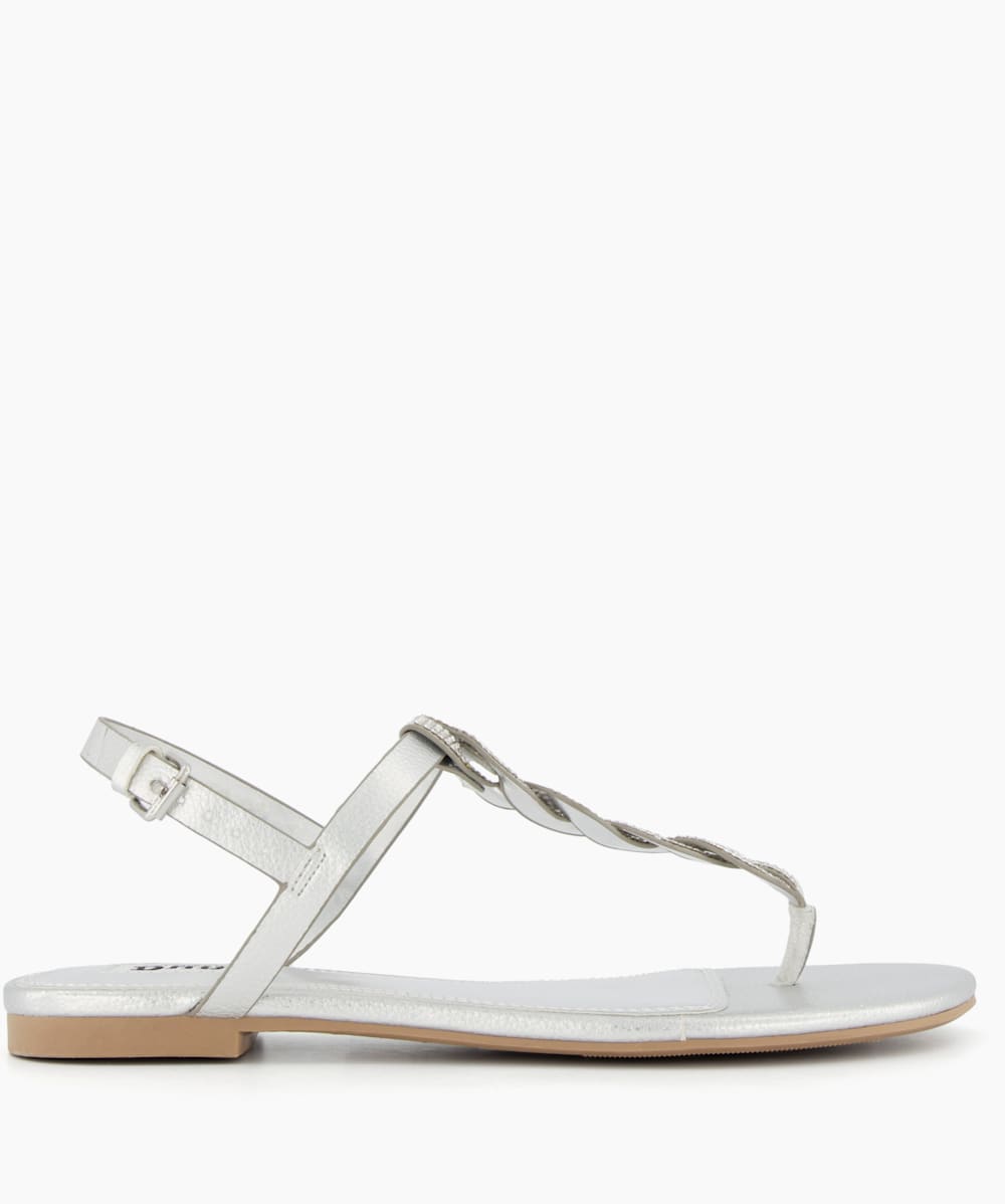 Embellished t sales bar sandals