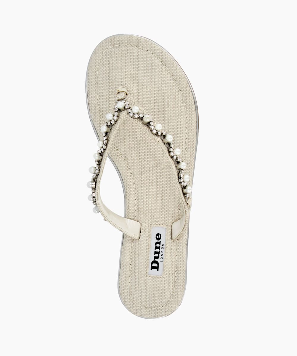 Dune newbie flip flops online