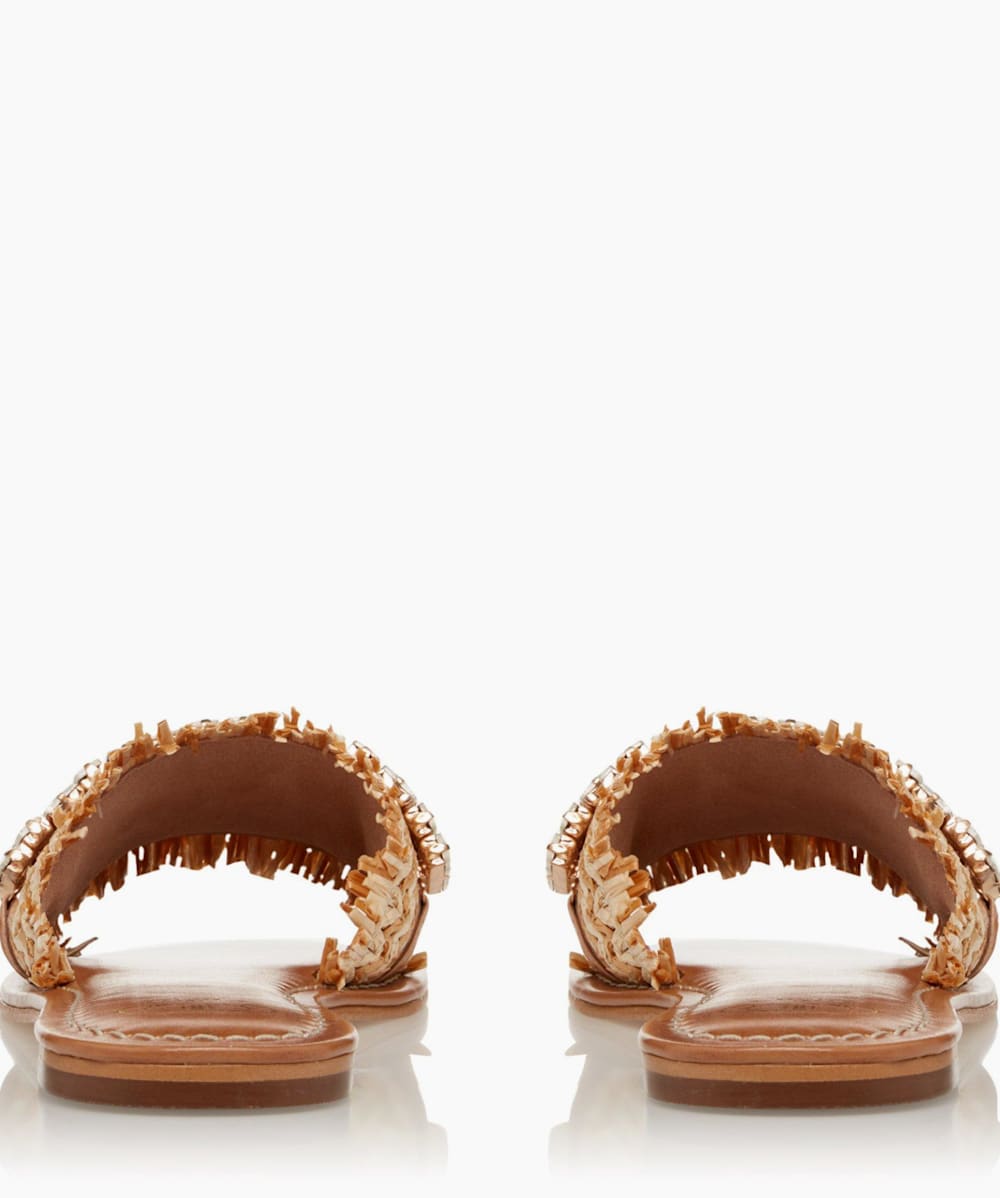 Dune raffia deals sandals
