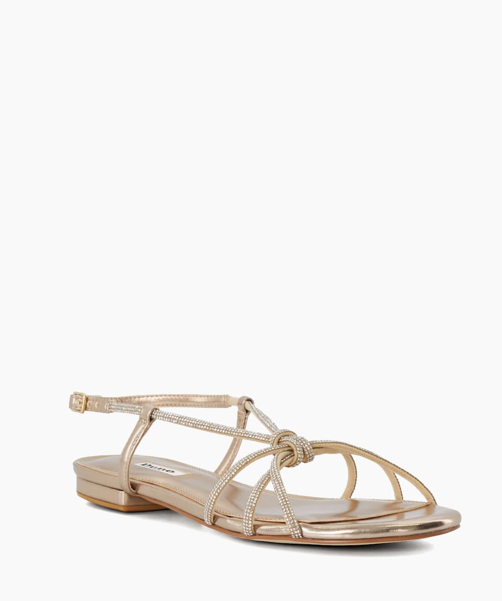 Dressy gold flat sandals deals