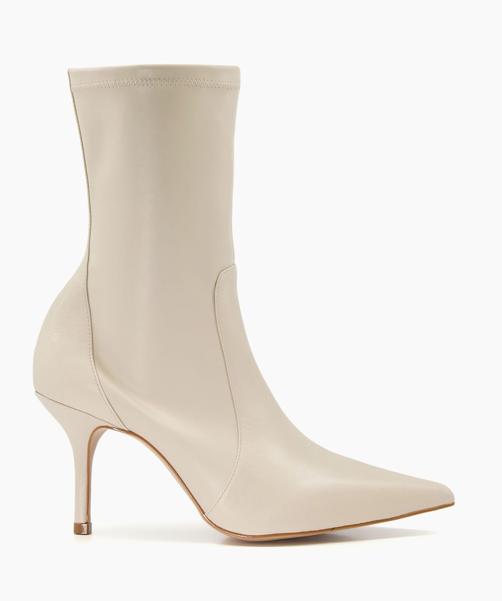 Cream kitten heel hotsell boots