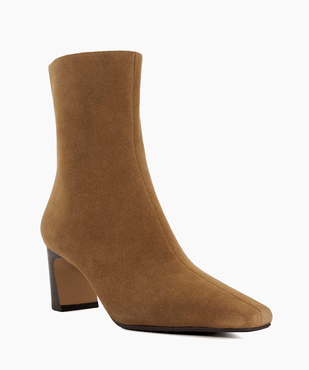 Taupe heeled ankle boots hot sale