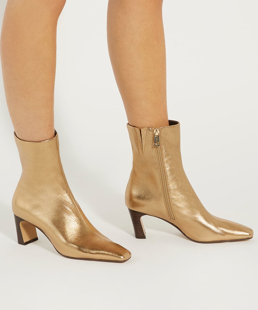 Gold shoe boots hot sale