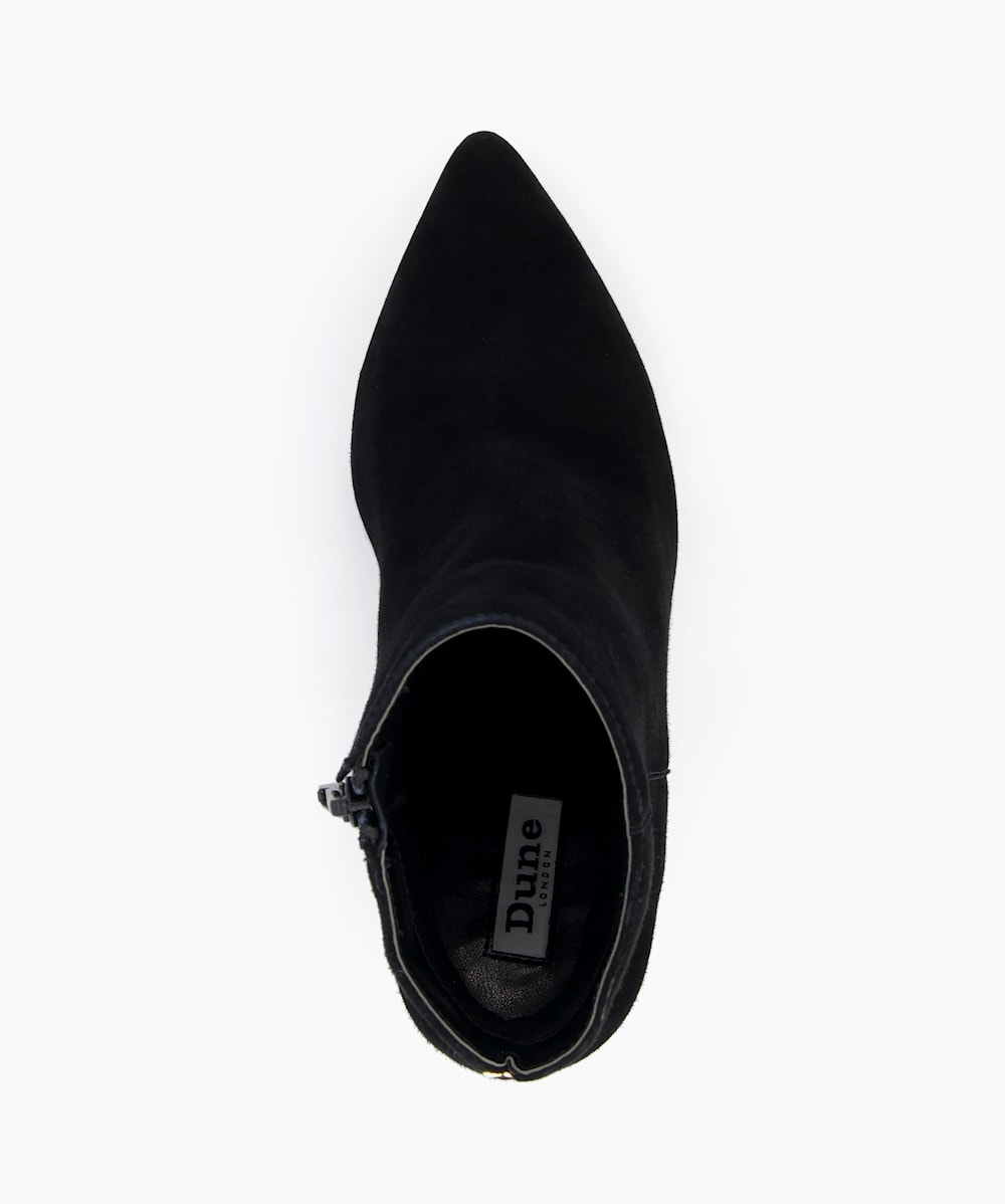 Suede pointed boots new arrivals