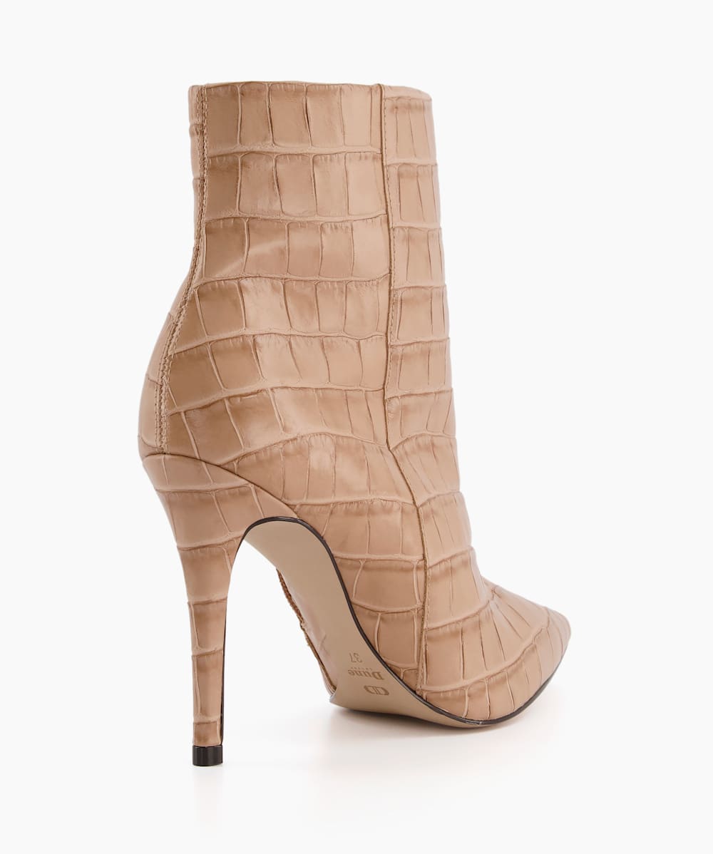 Dune open hot sale toe boots