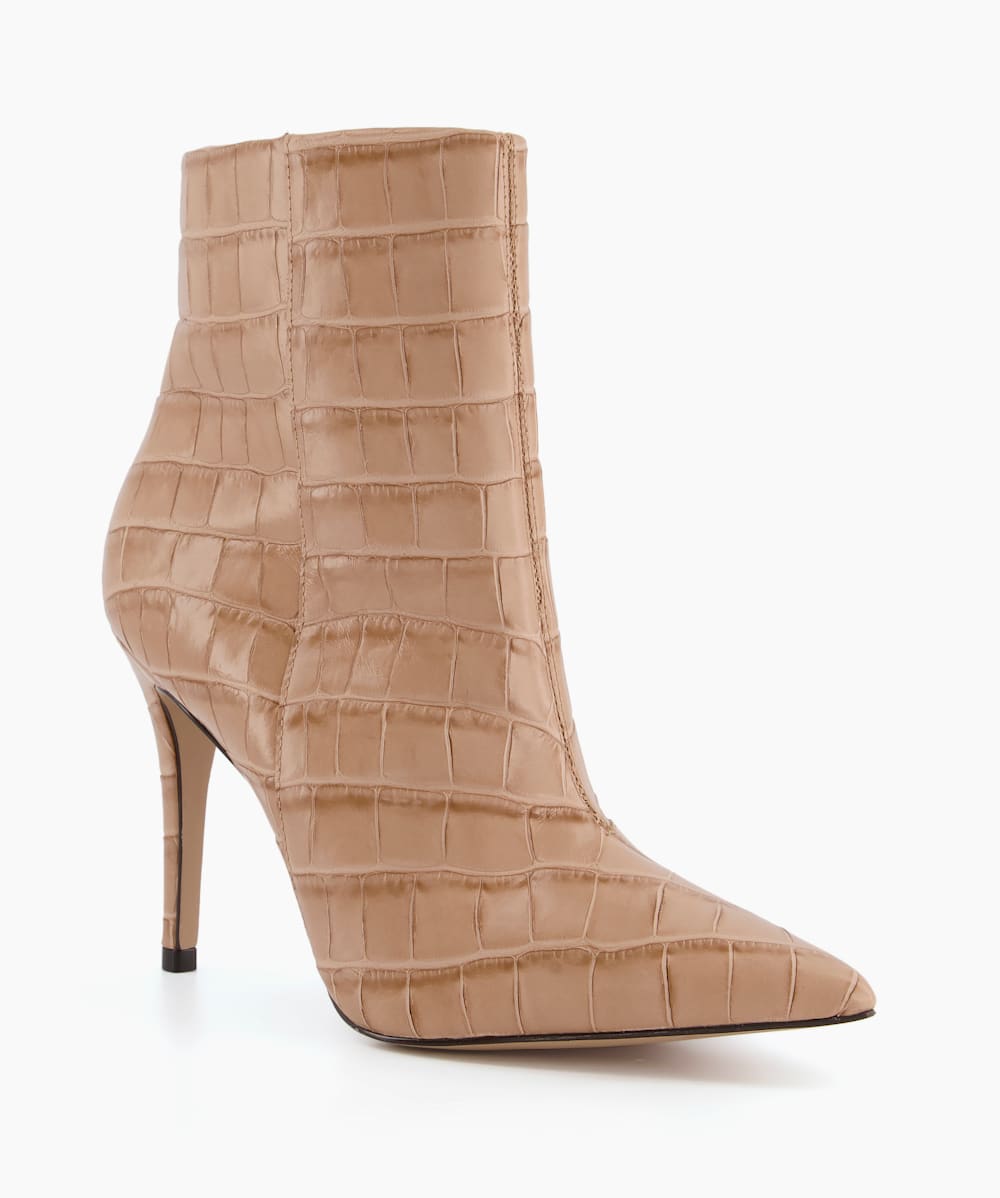 Nude heeled boots new arrivals