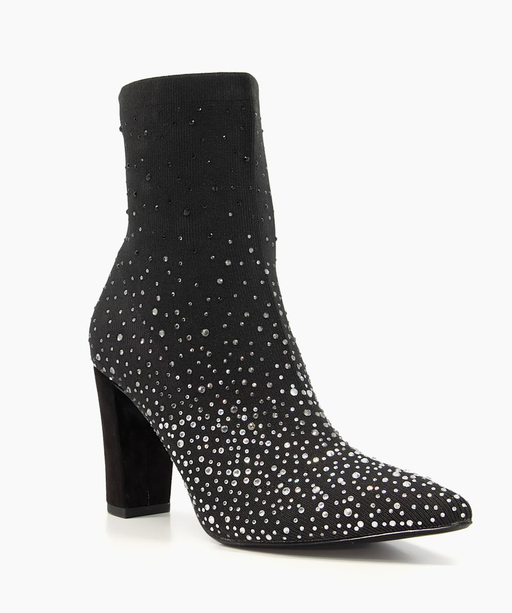Black embellished boots 2025