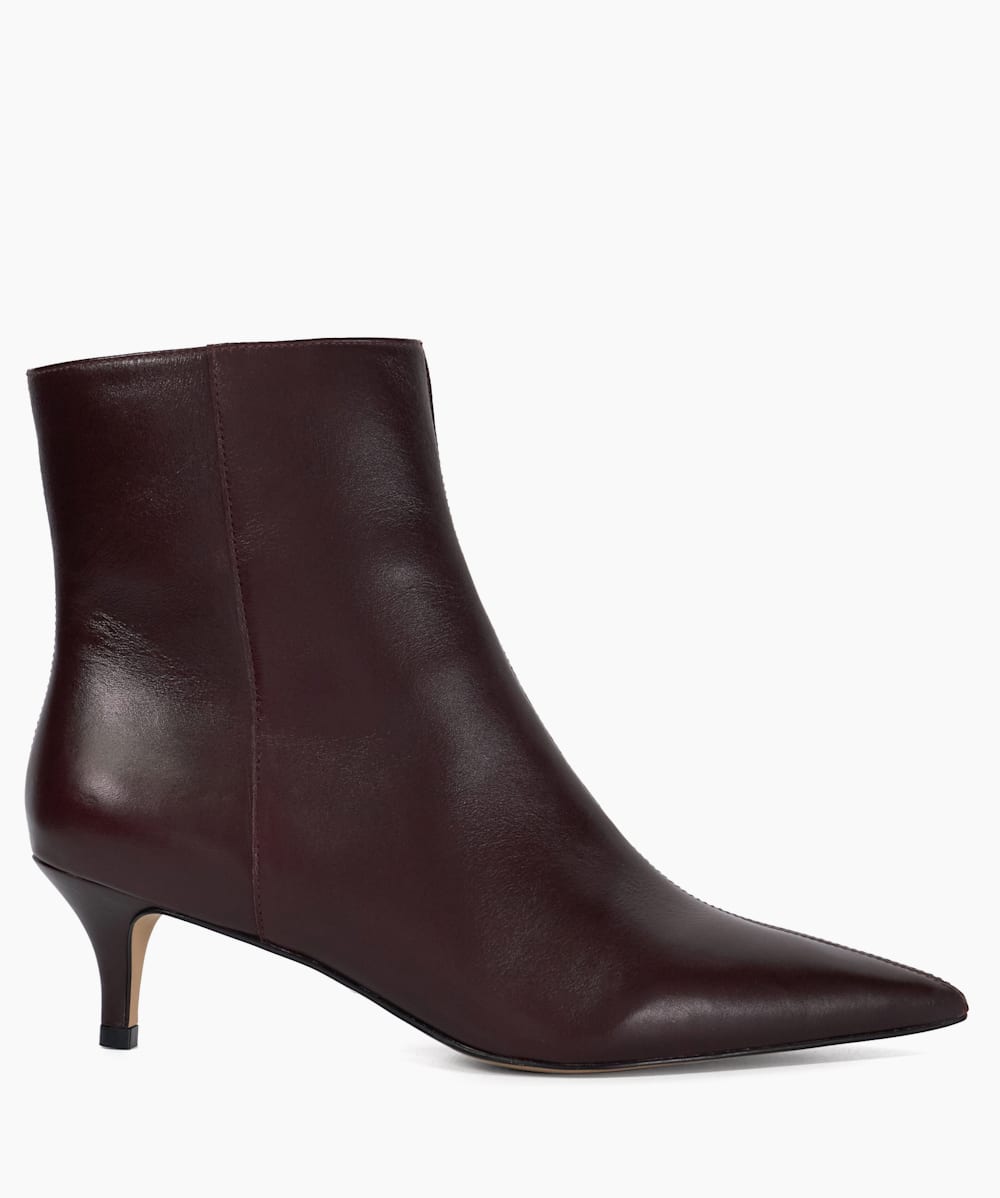 Red leather womens boots cheap