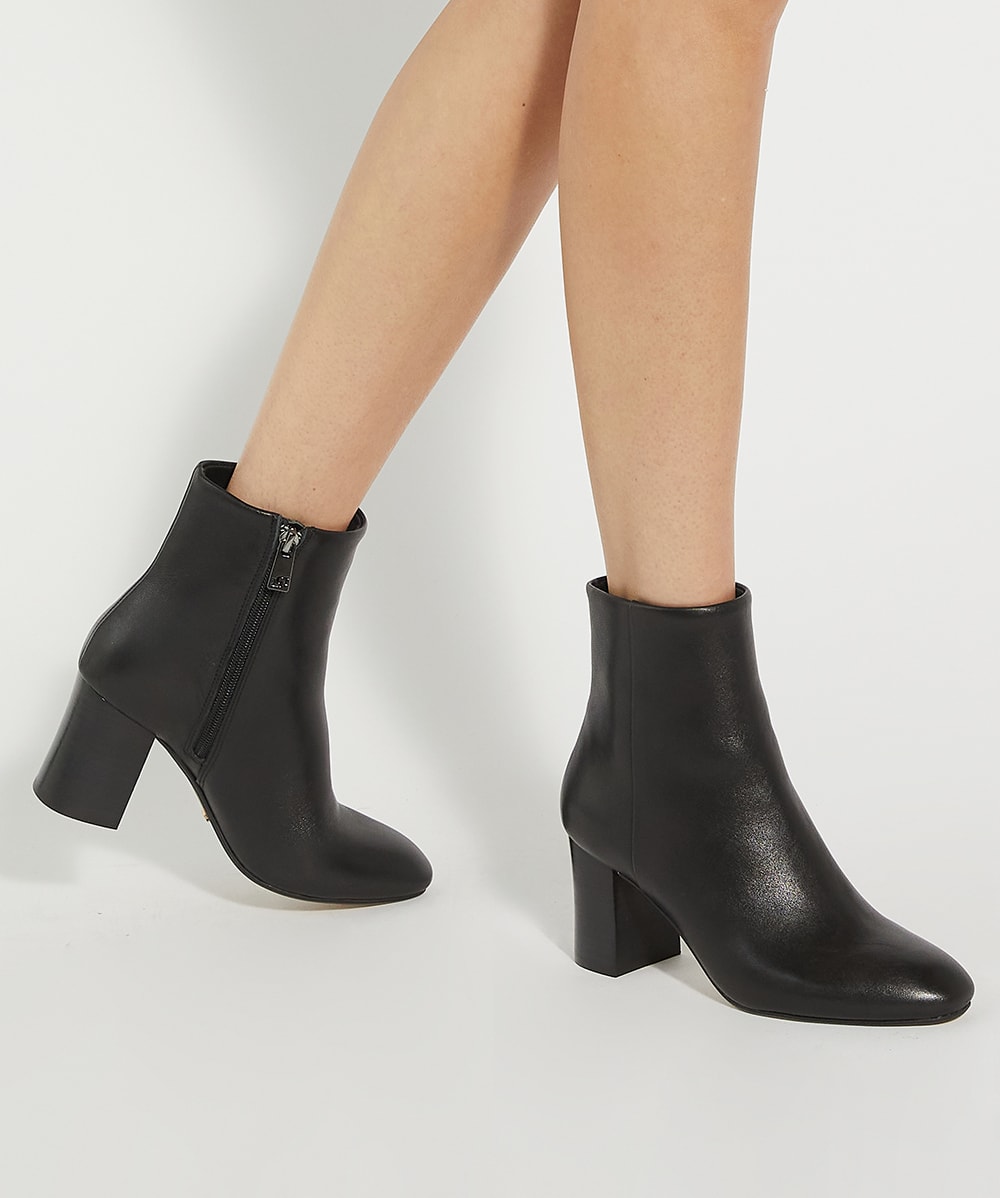 Ollave Black Block Heel Ankle Boots Dune London