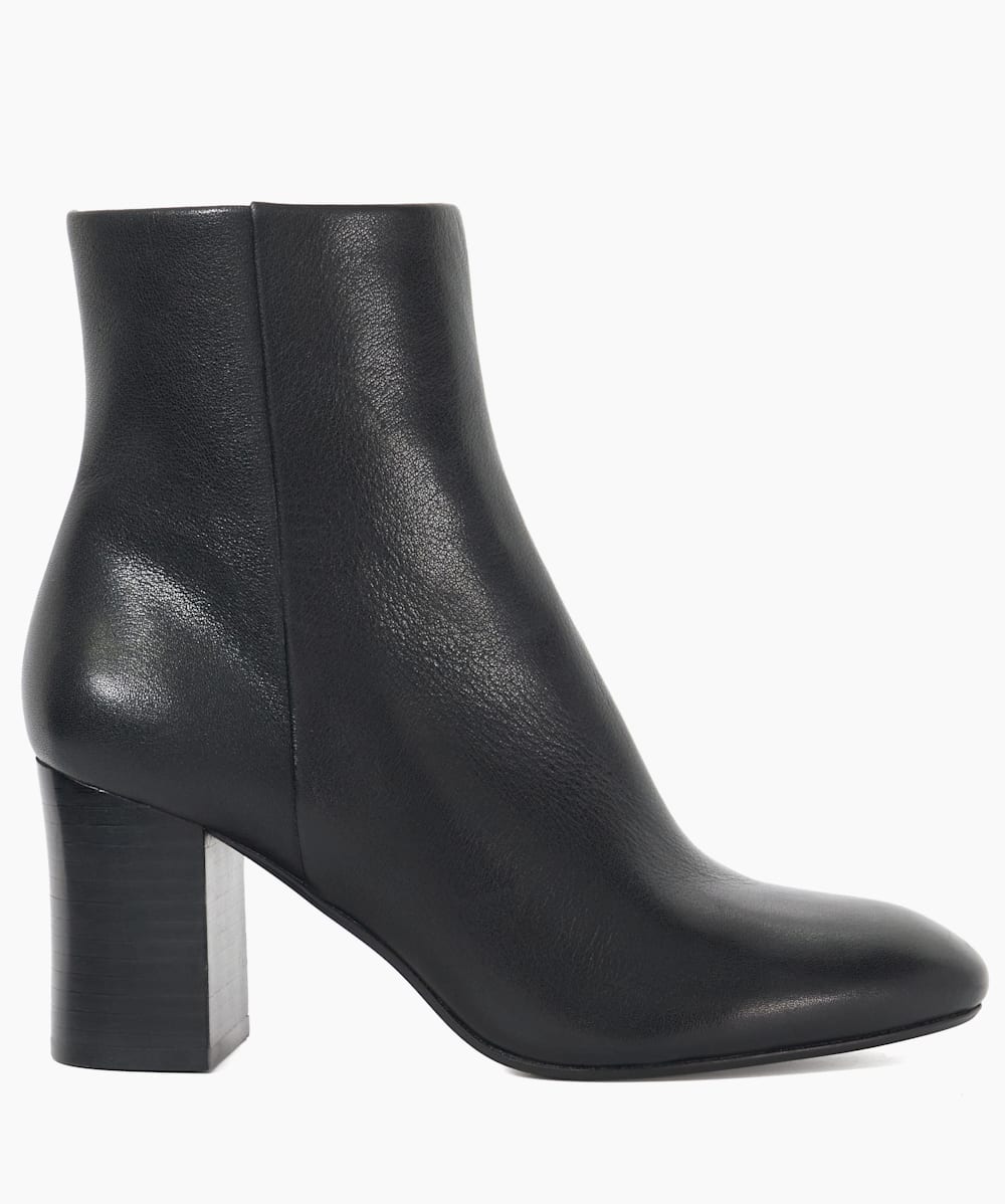 Ollave Black Block Heel Ankle Boots Dune London