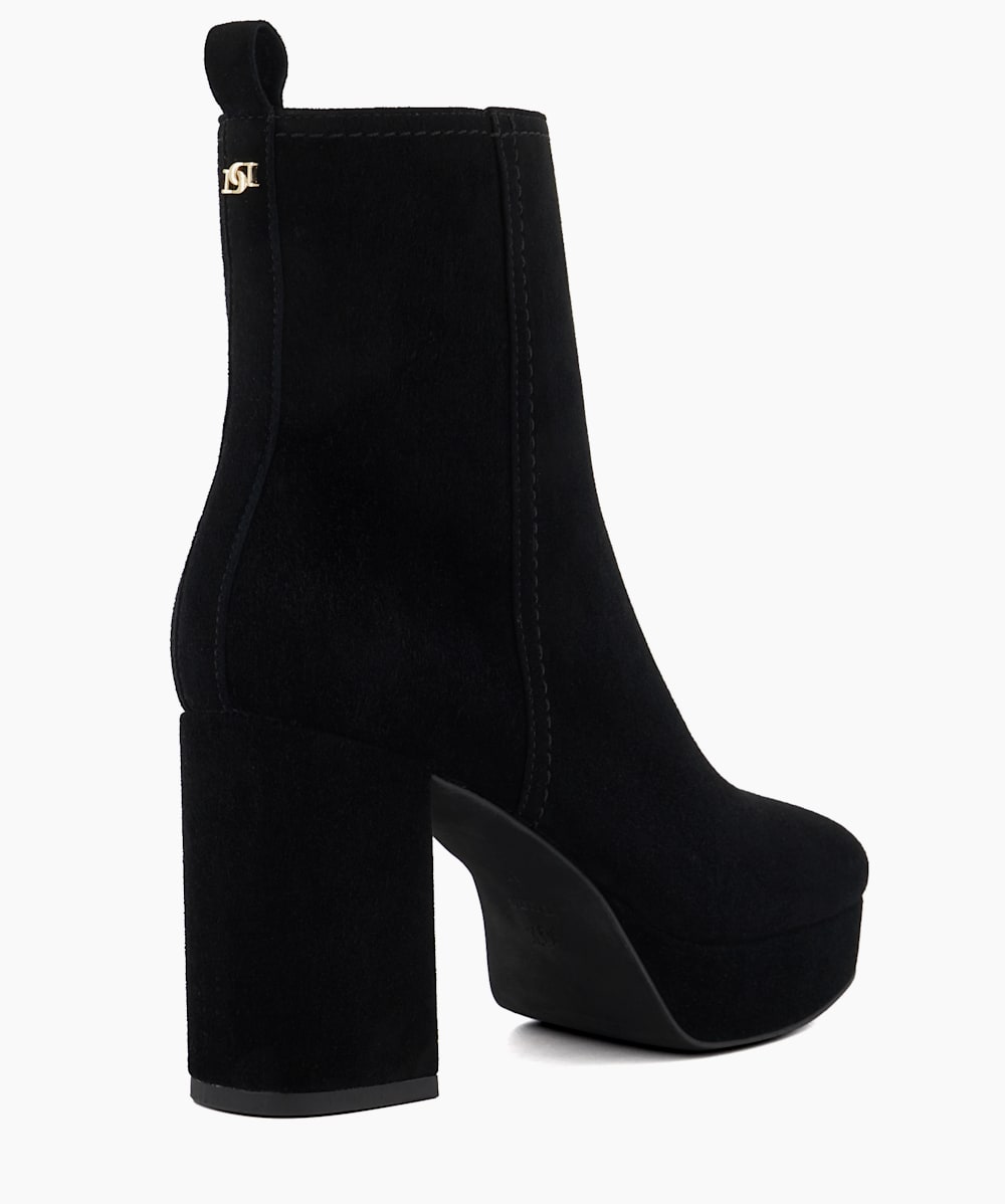 Black ankle boots platform outlet