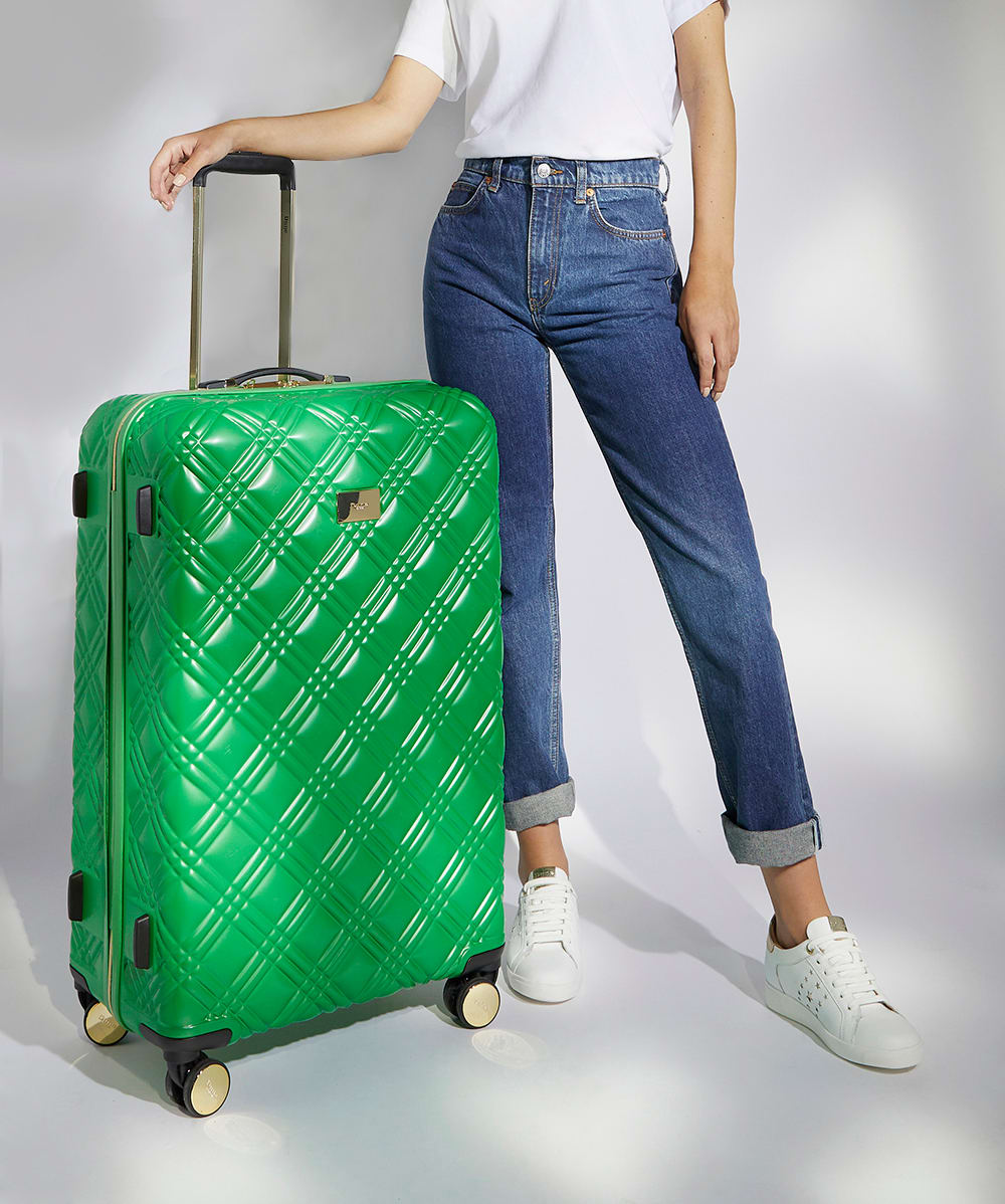 Green hard shell suitcase sale
