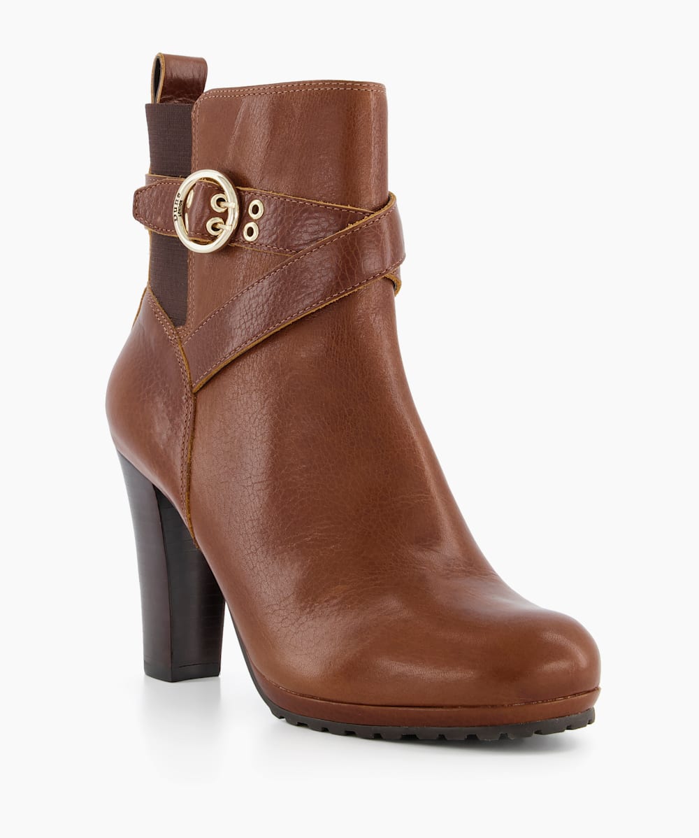 Tan buckle boots new arrivals