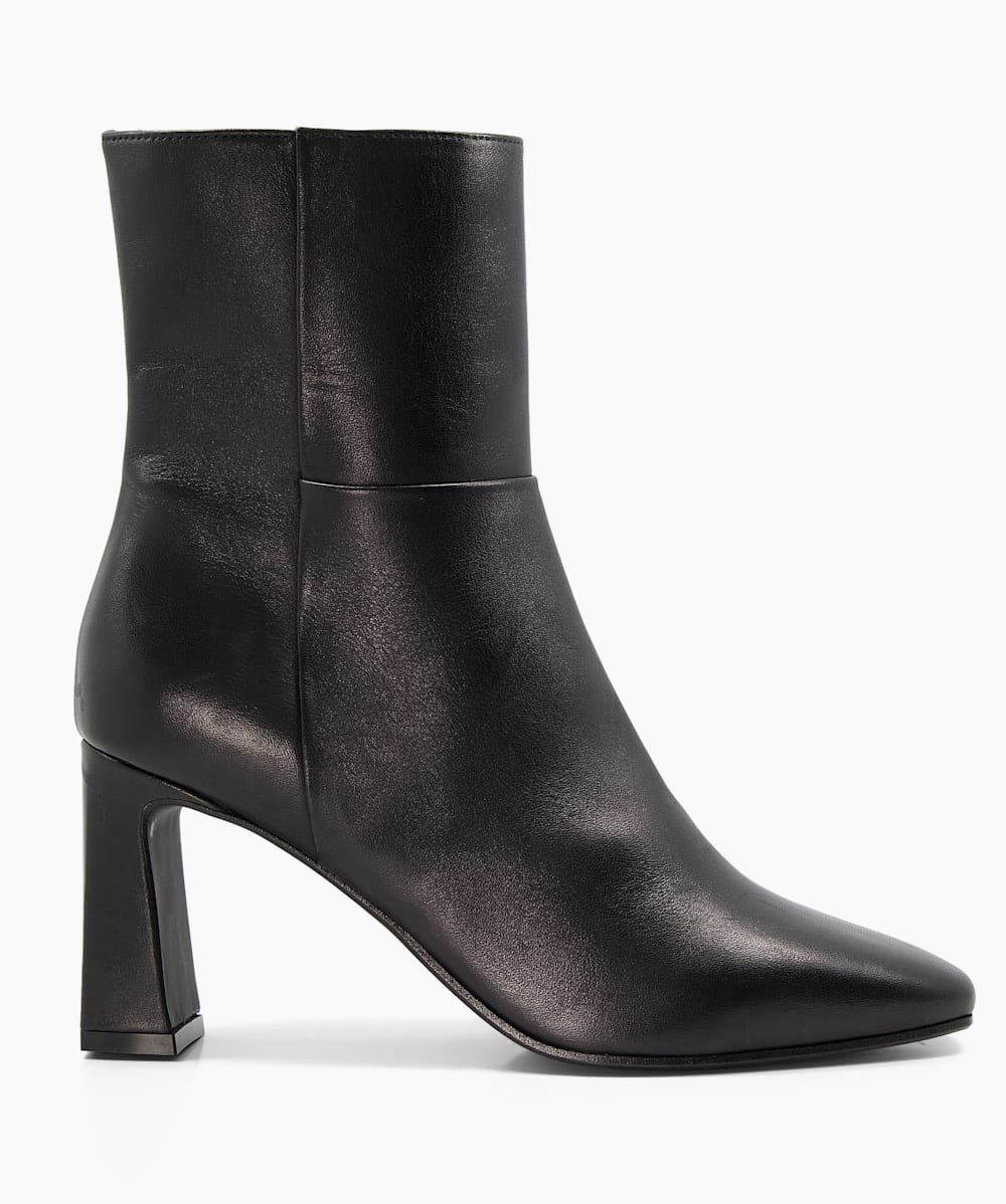 Flared heel ankle boots cheap
